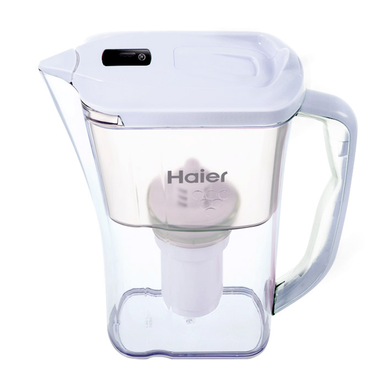 Haier/海尔 滤水壶 HS-02 白色 高效过滤 换芯提醒